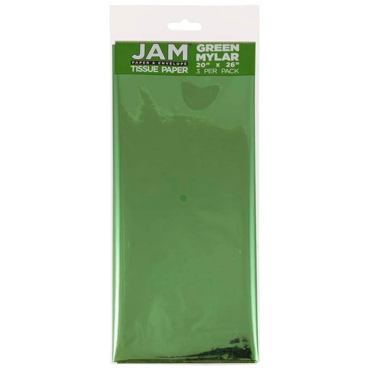 JAM Paper Mylar 20&#x22; x 26&#x22; Tissue Paper, 3ct.